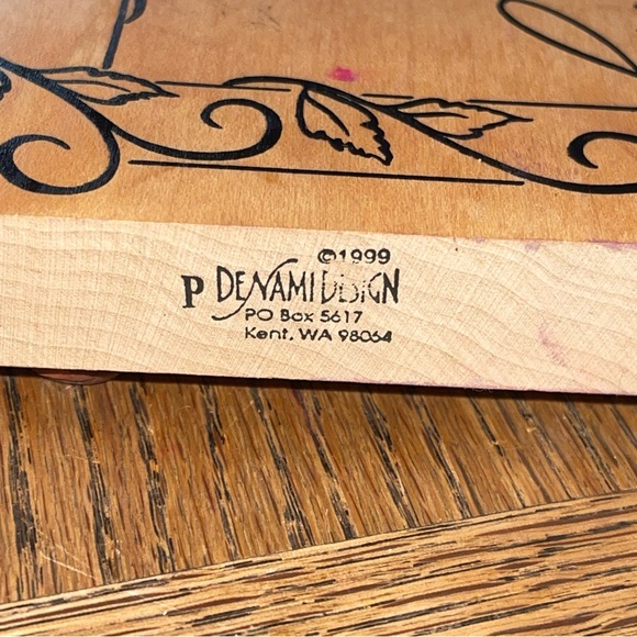 Denami Design Rubber Stamps Our Family Ivy Design Large 1998 Vintage Pre Owned - Picture 3 of 7